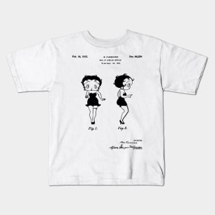 Betty Boop Patent Black Kids T-Shirt